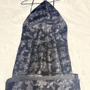 Rag & Bone Gray and Black Floral Fabric brand new